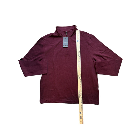 Men's Van Heusen Burgundy Long Sleeve Shirt Size L/G - Picture 5 of 10